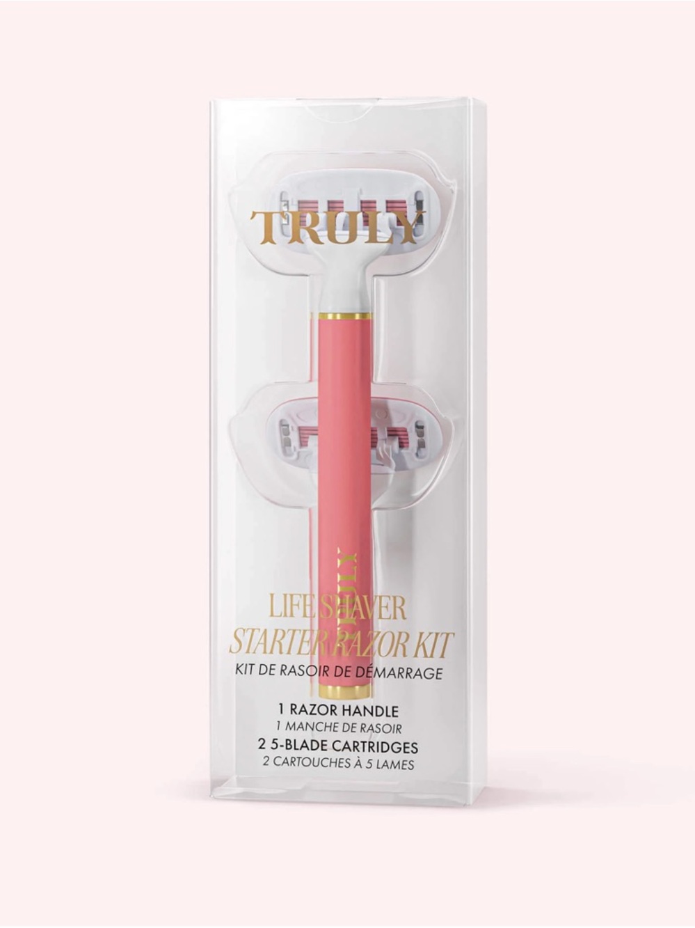 TRULY Razor Handle with Replacement Cartridges KIT, New!